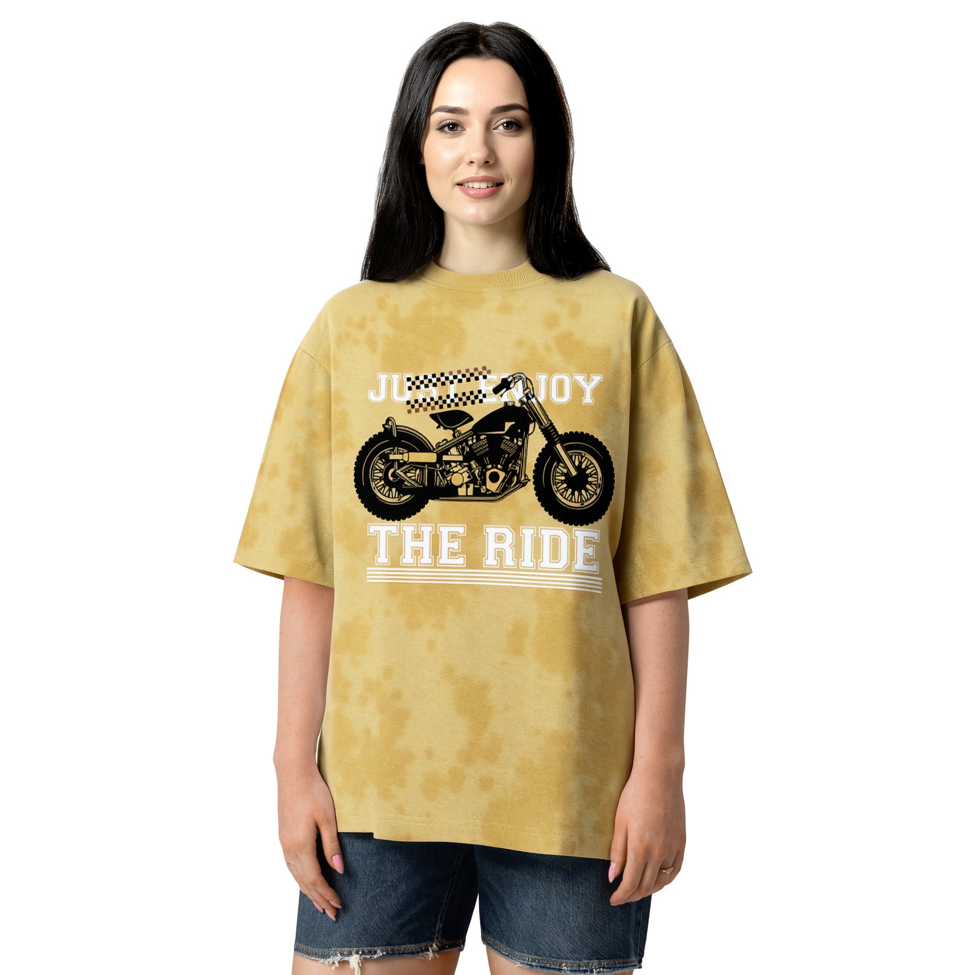 Just Enjoy the Ride Unisex Tie Dye Oversized T-Shirt