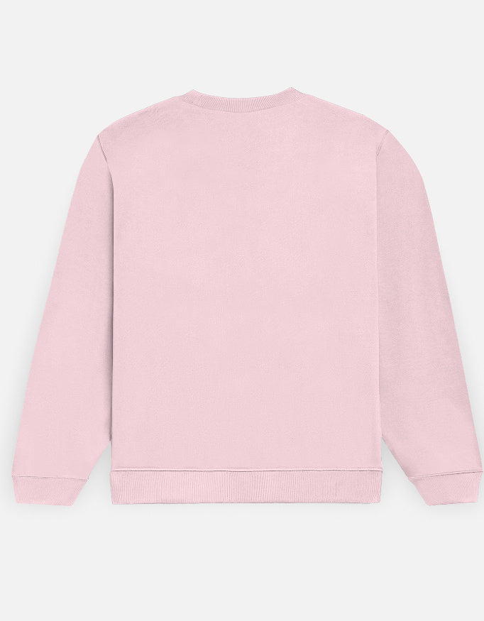 Pink sweatshirt on a white background